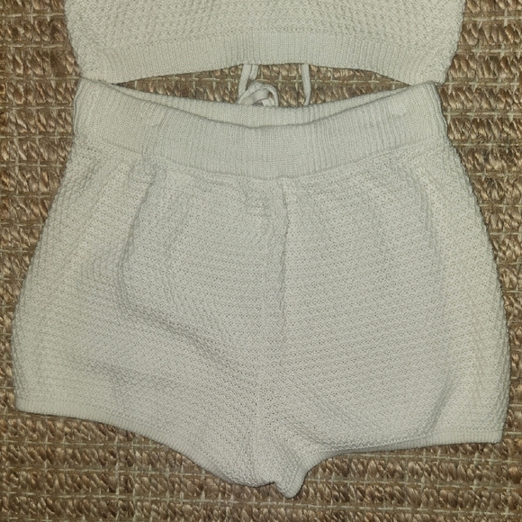 Chic Cream Knit Pajama Set - Picture 6 of 7